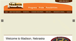 Desktop Screenshot of madison-ne.com