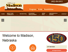 Tablet Screenshot of madison-ne.com